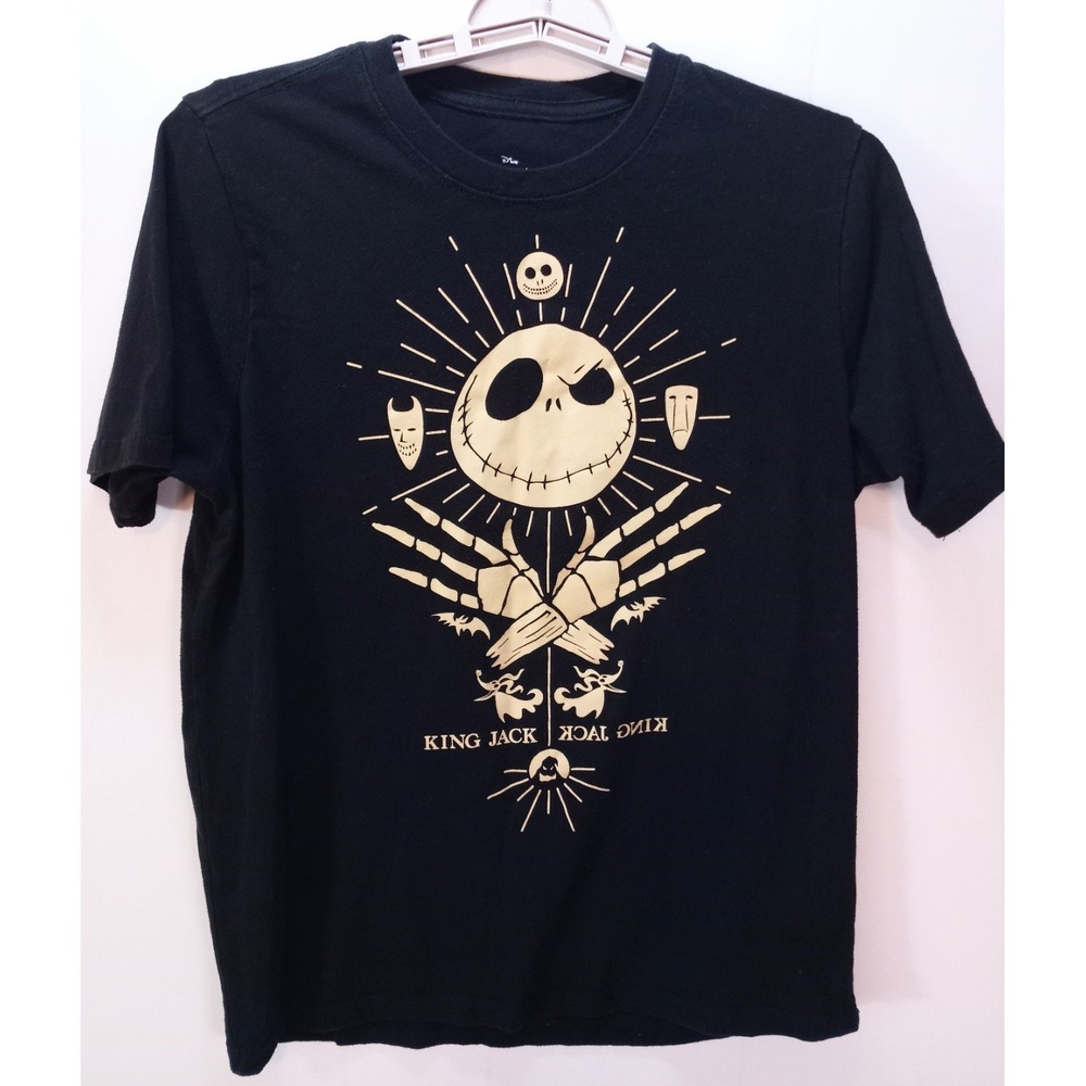 Disney The Nightmare Before Christmas King Jack Boy's T-shirt, XXL, Black